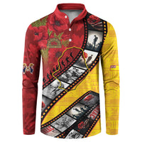 Personalised Niue ANZAC 1915-2026 Filmstrip Button Sweatshirt Lest We Forget 25 April