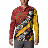 Personalised Niue ANZAC 1915-2026 Filmstrip Button Sweatshirt Lest We Forget 25 April