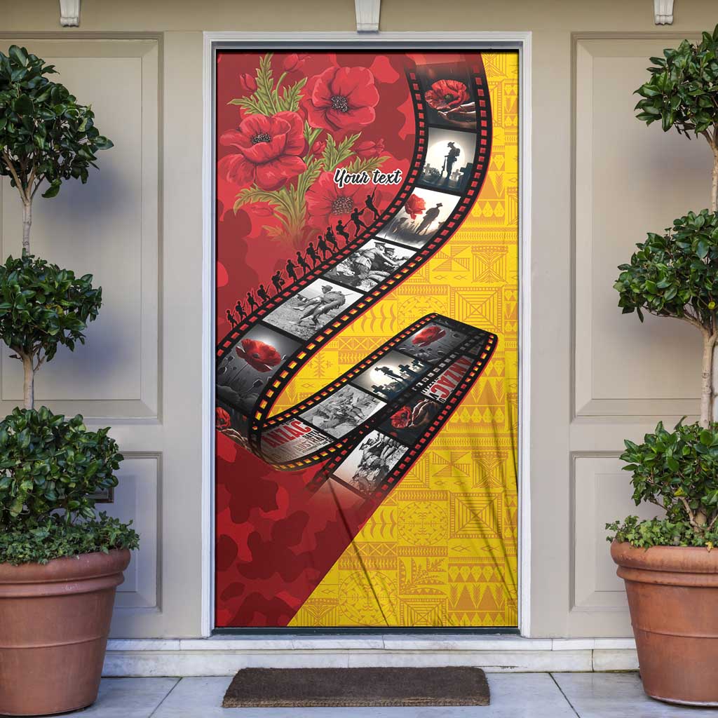 Personalised Niue ANZAC 1915-2026 Filmstrip Door Cover Lest We Forget 25 April