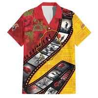 Personalised Niue ANZAC 1915-2026 Filmstrip Family Matching Long Sleeve Bodycon Dress and Hawaiian Shirt Lest We Forget 25 April LT9 Dad's Shirt - Short Sleeve Gold - Polynesian Pride