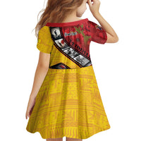 Personalised Niue ANZAC 1915-2026 Filmstrip Family Matching Off Shoulder Maxi Dress and Hawaiian Shirt Lest We Forget 25 April LT9 - Polynesian Pride