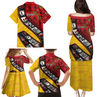 Personalised Niue ANZAC 1915-2026 Filmstrip Family Matching Puletasi and Hawaiian Shirt Lest We Forget 25 April