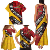 Personalised Niue ANZAC 1915-2026 Filmstrip Family Matching Tank Maxi Dress and Hawaiian Shirt Lest We Forget 25 April