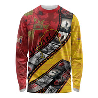 Personalised Niue ANZAC 1915-2026 Filmstrip Long Sleeve Shirt Lest We Forget 25 April