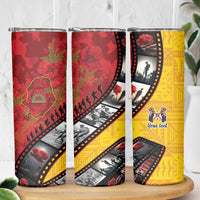Personalised Niue ANZAC 1915-2026 Filmstrip Skinny Tumbler Lest We Forget 25 April