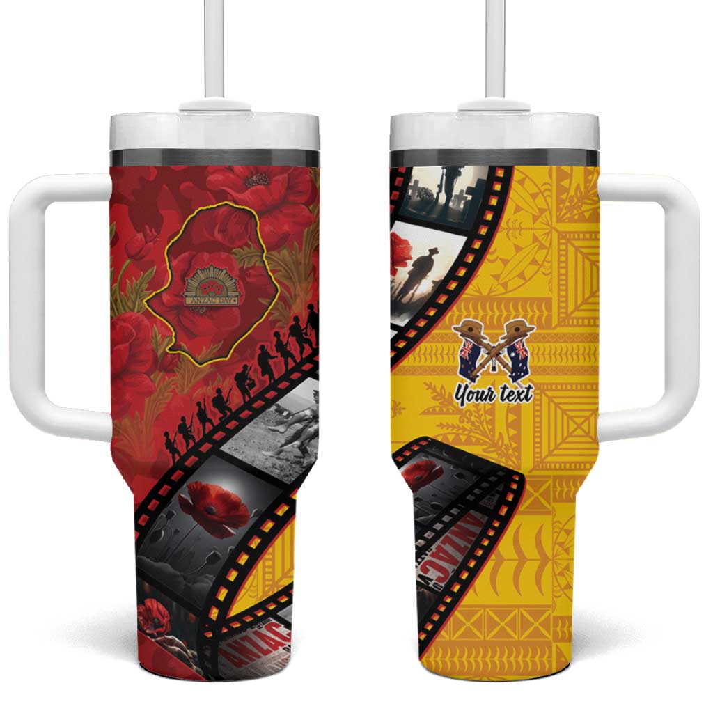 Personalised Niue ANZAC 1915-2026 Filmstrip Tumbler With Handle Lest We Forget 25 April
