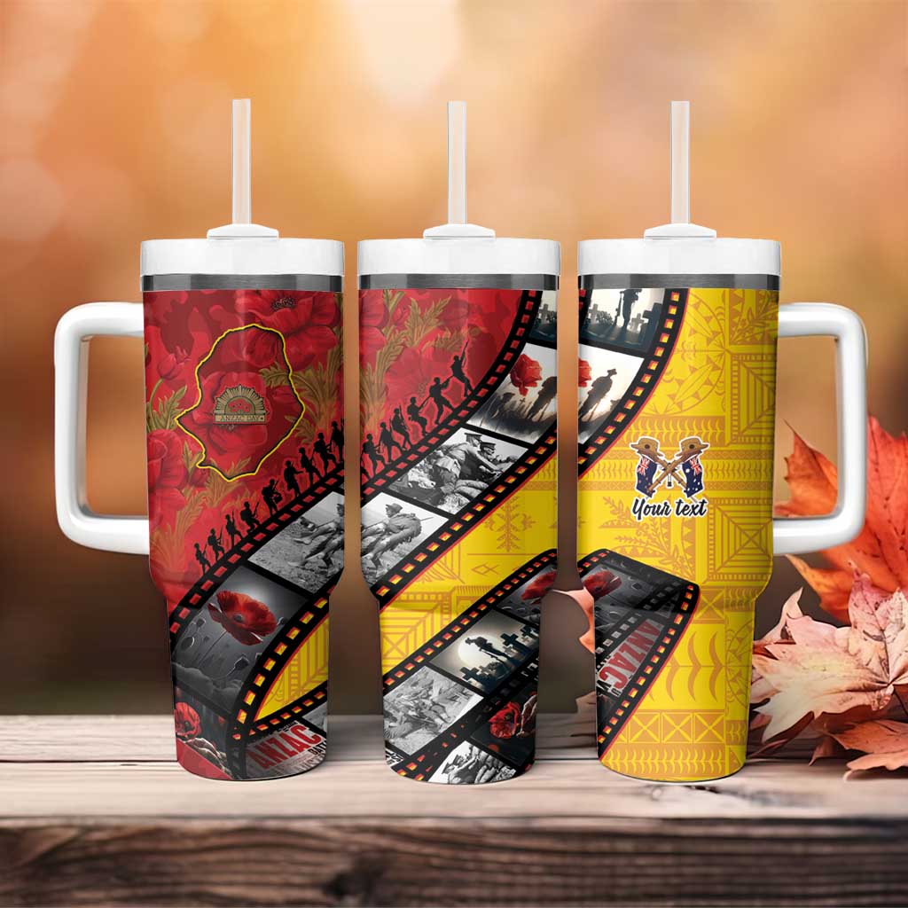 Personalised Niue ANZAC 1915-2026 Filmstrip Tumbler With Handle Lest We Forget 25 April