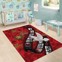 Personalised Tonga ANZAC 1915-2026 Filmstrip Area Rug Lest We Forget 25 April