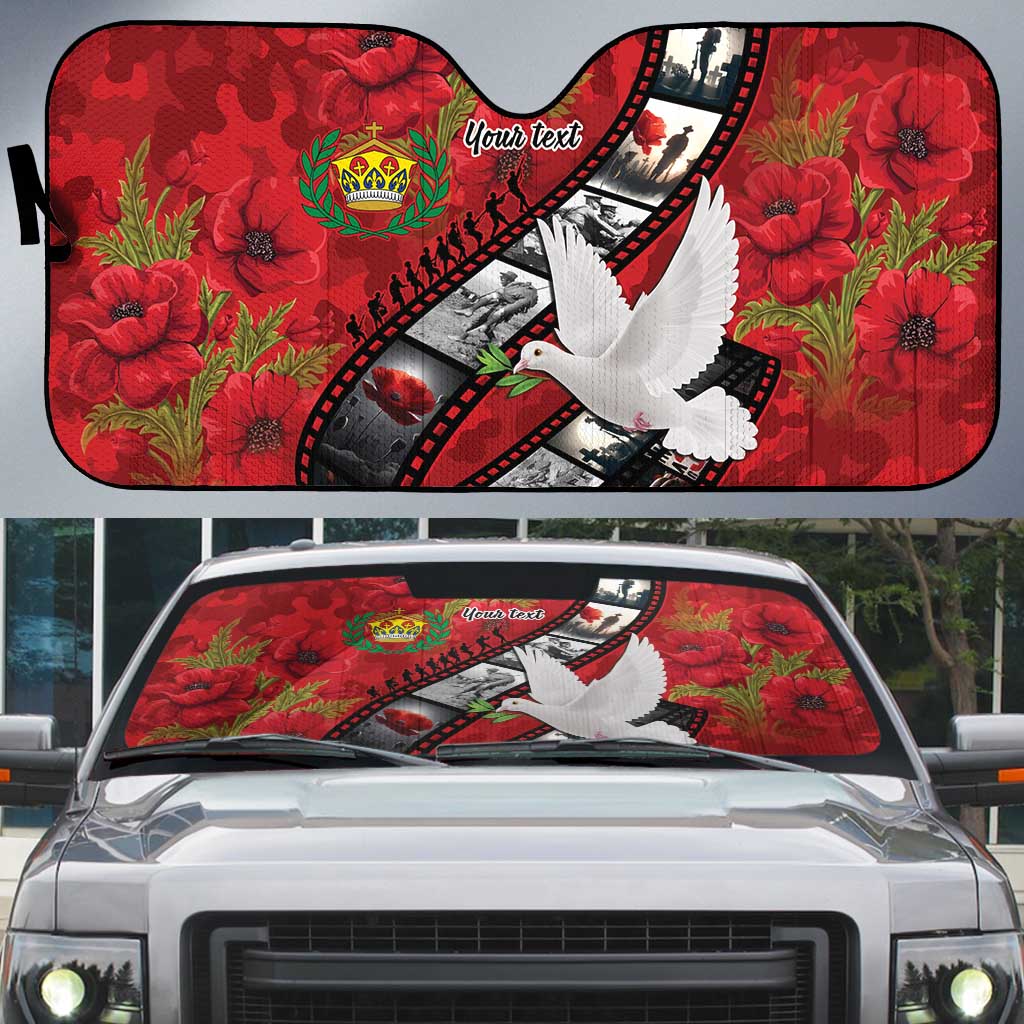 Personalised Tonga ANZAC 1915-2026 Filmstrip Auto Sun Shade Lest We Forget 25 April