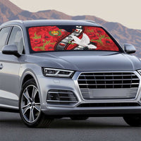 Personalised Tonga ANZAC 1915-2026 Filmstrip Auto Sun Shade Lest We Forget 25 April