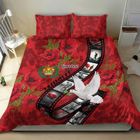 Personalised Tonga ANZAC 1915-2026 Filmstrip Bedding Set Lest We Forget 25 April