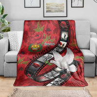 Personalised Tonga ANZAC 1915-2026 Filmstrip Blanket Lest We Forget 25 April