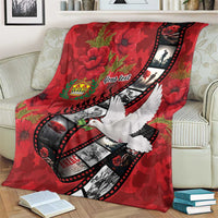 Personalised Tonga ANZAC 1915-2026 Filmstrip Blanket Lest We Forget 25 April