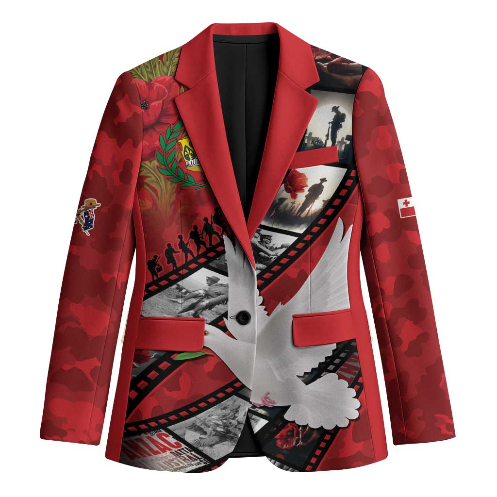 Personalised Tonga ANZAC 1915-2026 Filmstrip Blazer Lest We Forget 25 April