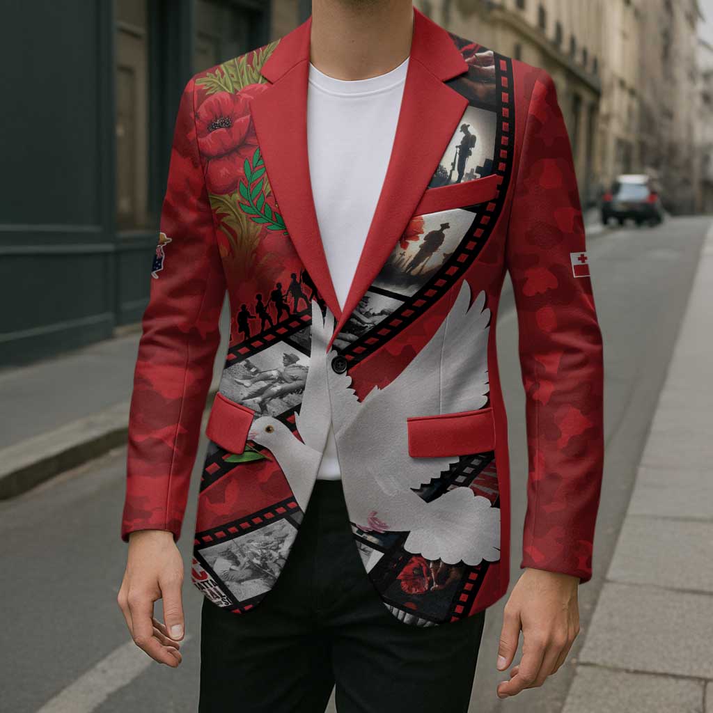 Personalised Tonga ANZAC 1915-2026 Filmstrip Blazer Lest We Forget 25 April