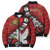 Personalised Tonga ANZAC 1915-2026 Filmstrip Bomber Puffer Jacket Lest We Forget 25 April