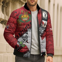 Personalised Tonga ANZAC 1915-2026 Filmstrip Bomber Puffer Jacket Lest We Forget 25 April