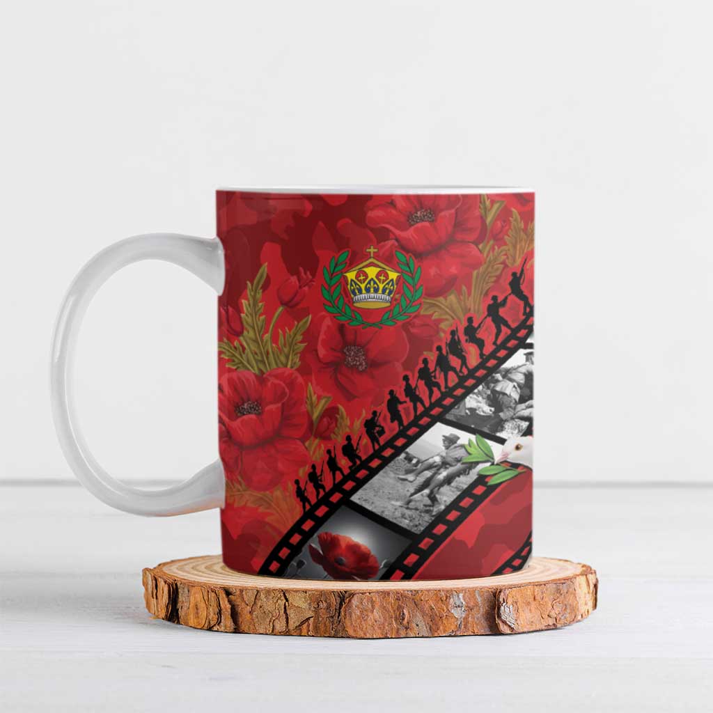 Personalised Tonga ANZAC 1915-2026 Filmstrip Ceramic Mug Lest We Forget 25 April