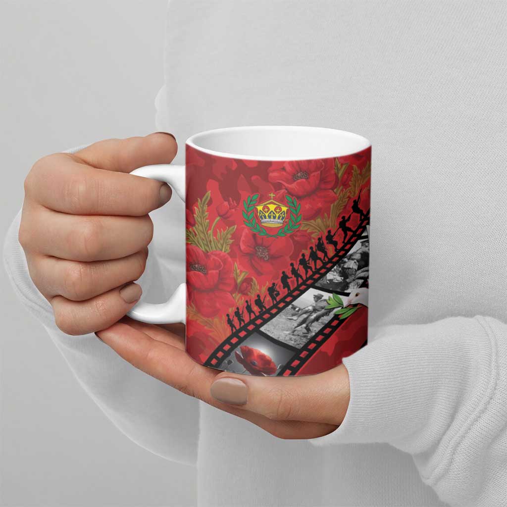 Personalised Tonga ANZAC 1915-2026 Filmstrip Ceramic Mug Lest We Forget 25 April