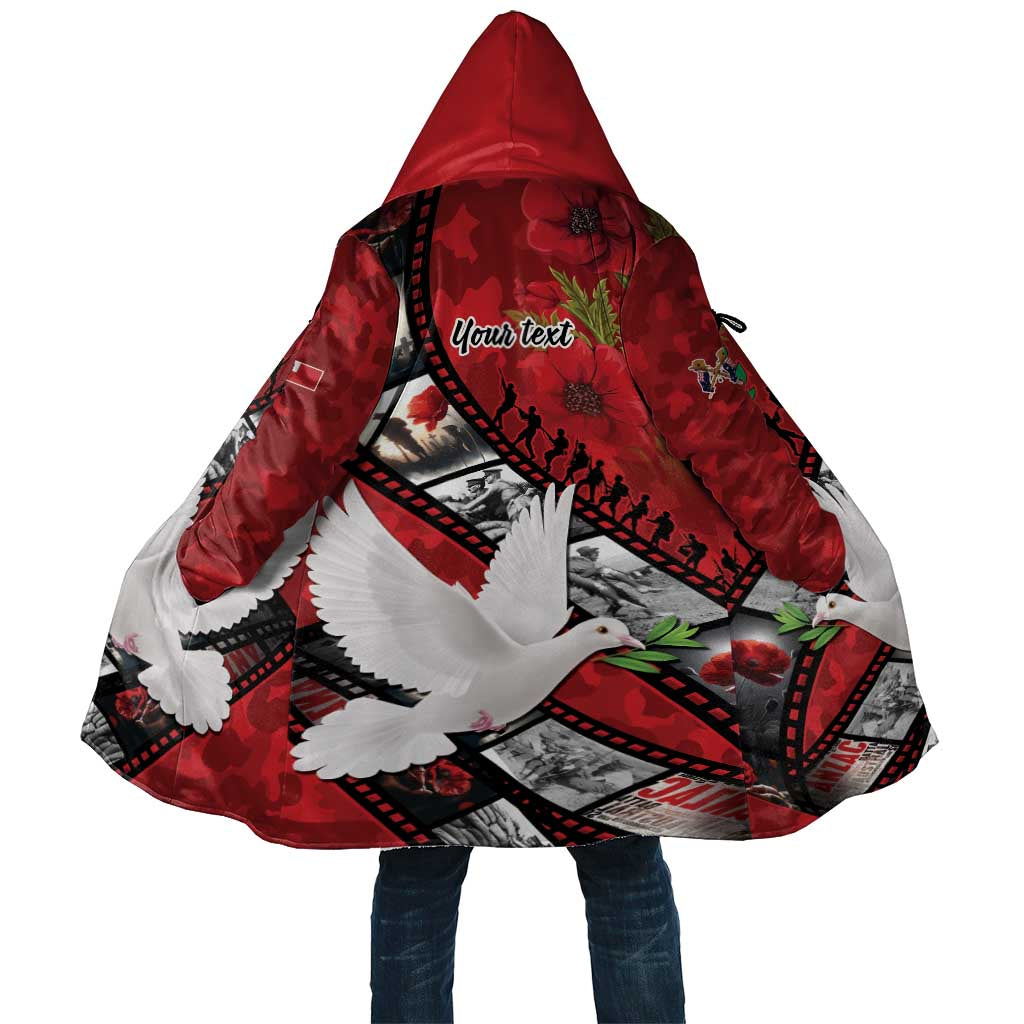 Personalised Tonga ANZAC 1915-2026 Filmstrip Cloak Lest We Forget 25 April