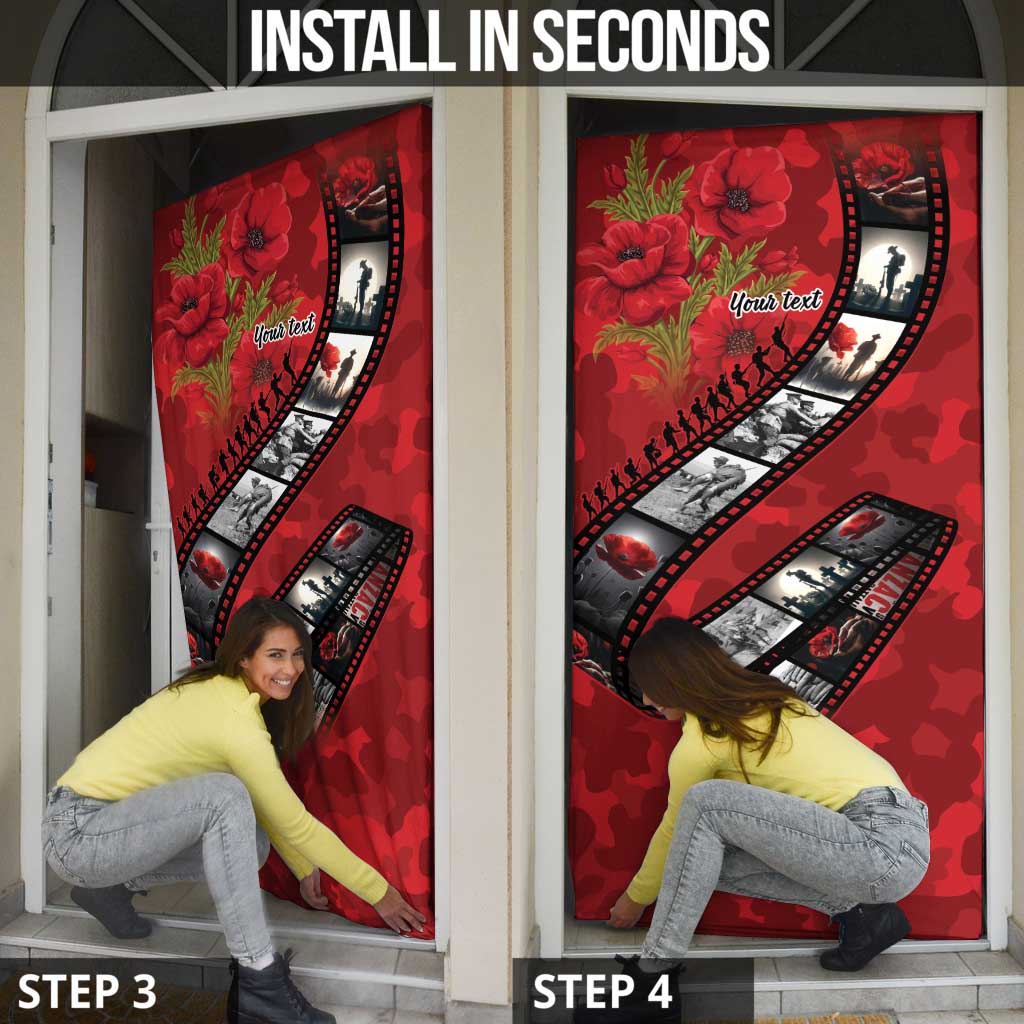 Personalised Tonga ANZAC 1915-2026 Filmstrip Door Cover Lest We Forget 25 April