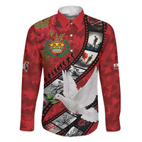 Personalised Tonga ANZAC 1915-2026 Filmstrip Family Matching Long Sleeve Bodycon Dress and Hawaiian Shirt Lest We Forget 25 April
