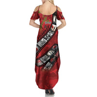 Personalised Tonga ANZAC 1915-2026 Filmstrip Family Matching Summer Maxi Dress and Hawaiian Shirt Lest We Forget 25 April