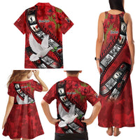 Personalised Tonga ANZAC 1915-2026 Filmstrip Family Matching Tank Maxi Dress and Hawaiian Shirt Lest We Forget 25 April