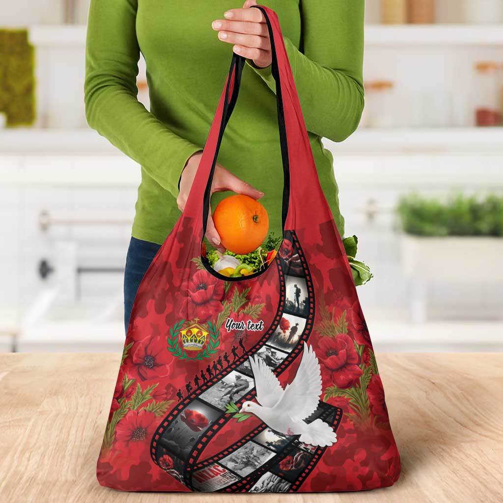 Personalised Tonga ANZAC 1915-2026 Filmstrip Grocery Bag Lest We Forget 25 April