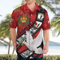 Personalised Tonga ANZAC 1915-2026 Filmstrip Hawaiian Shirt Lest We Forget 25 April LT9 - Polynesian Pride