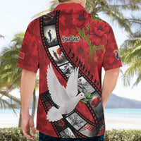 Personalised Tonga ANZAC 1915-2026 Filmstrip Hawaiian Shirt Lest We Forget 25 April LT9 - Polynesian Pride