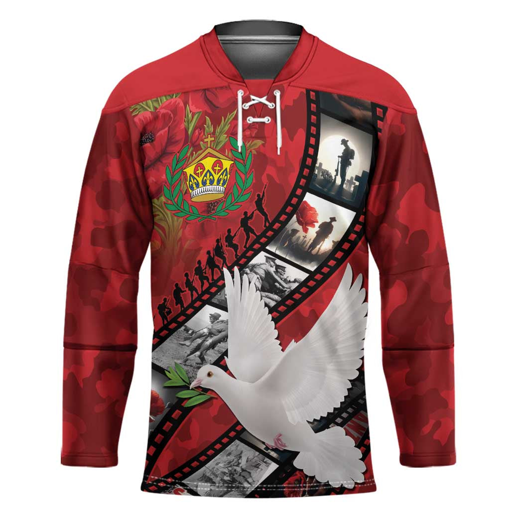 Personalised Tonga ANZAC 1915-2026 Filmstrip Hockey Jersey Lest We Forget 25 April