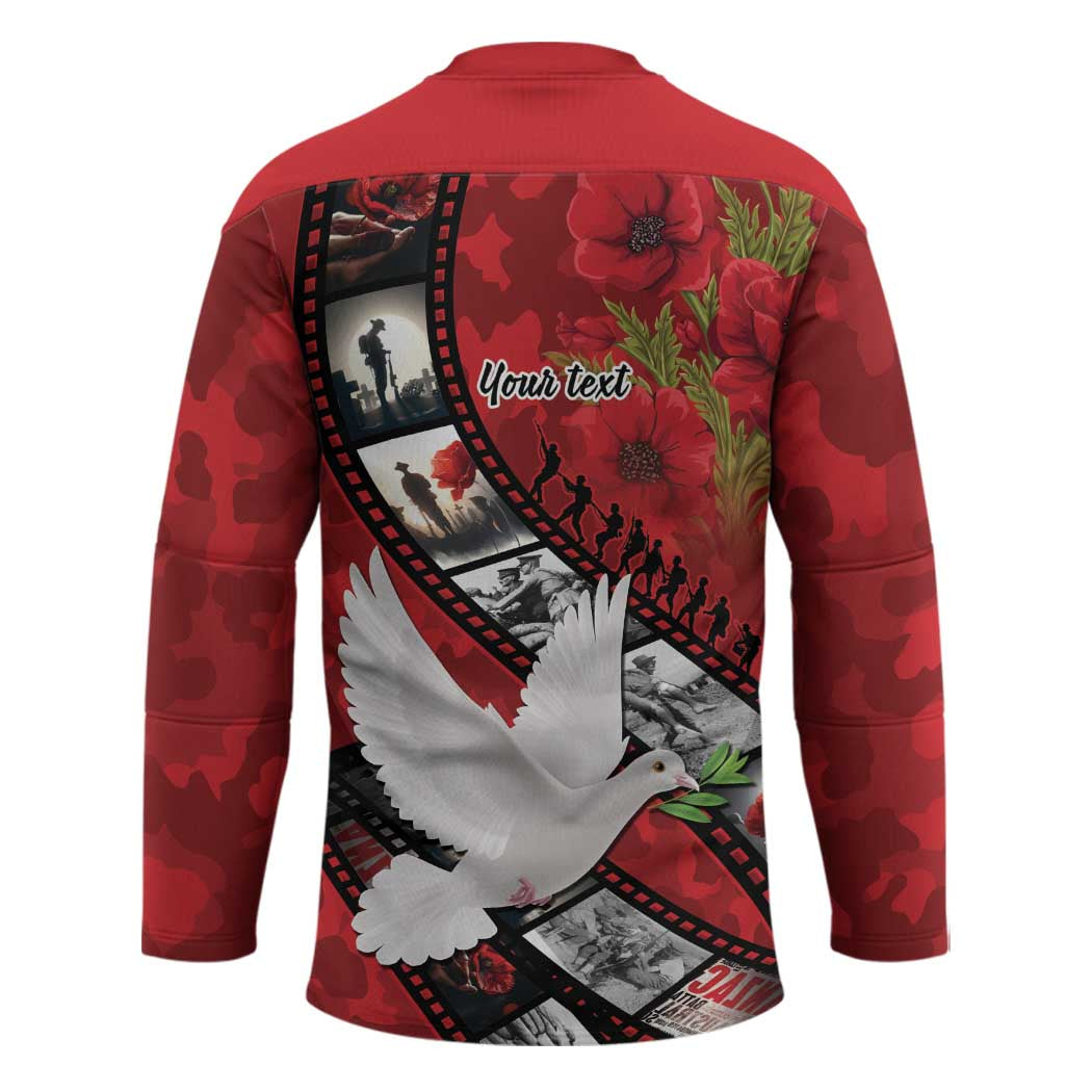 Personalised Tonga ANZAC 1915-2026 Filmstrip Hockey Jersey Lest We Forget 25 April