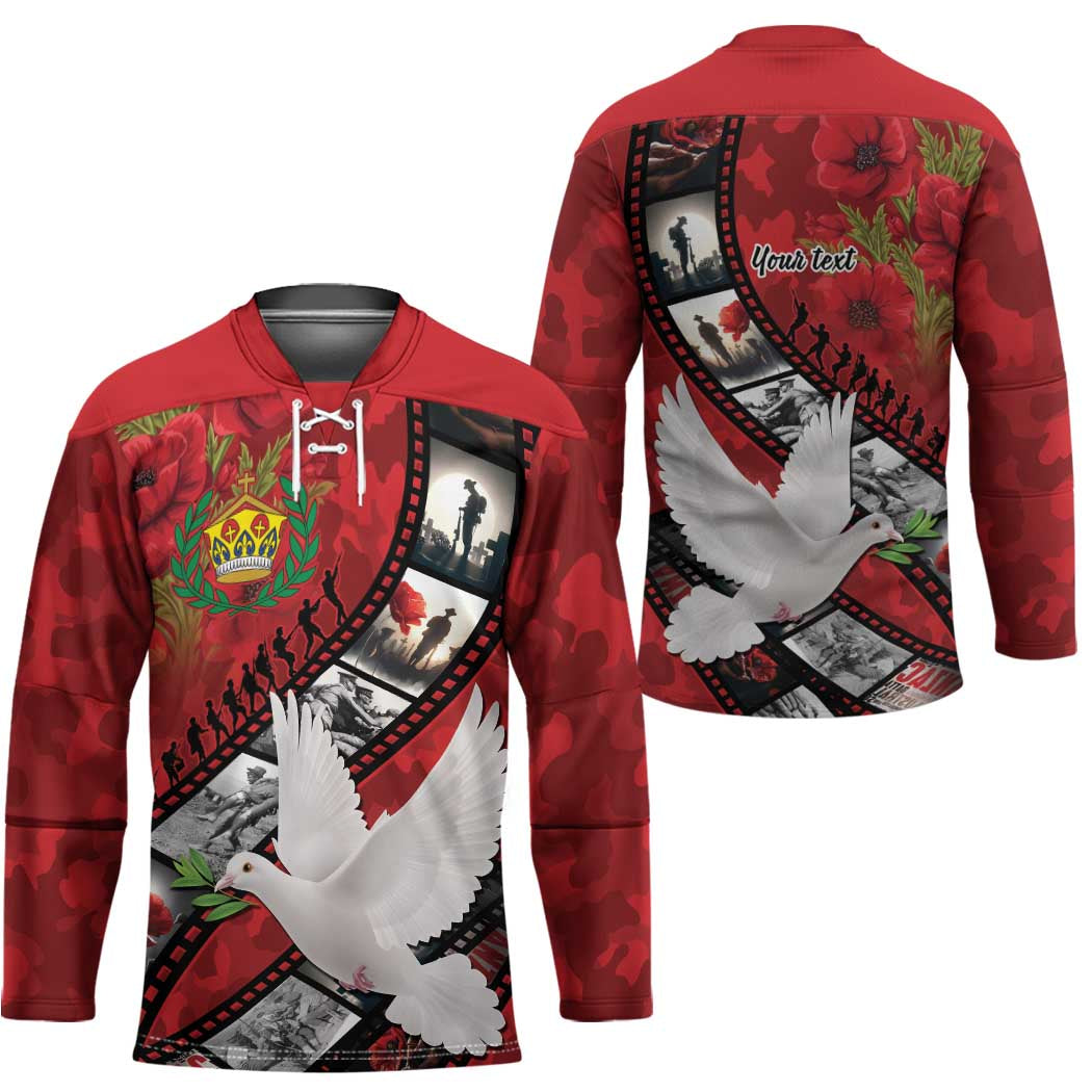 Personalised Tonga ANZAC 1915-2026 Filmstrip Hockey Jersey Lest We Forget 25 April