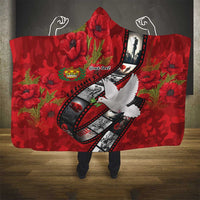 Personalised Tonga ANZAC 1915-2026 Filmstrip Hooded Blanket Lest We Forget 25 April