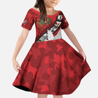 Personalised Tonga ANZAC 1915-2026 Filmstrip Kid Short Sleeve Dress Lest We Forget 25 April