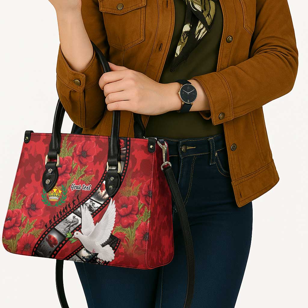 Personalised Tonga ANZAC 1915-2026 Filmstrip Leather Bag Lest We Forget 25 April