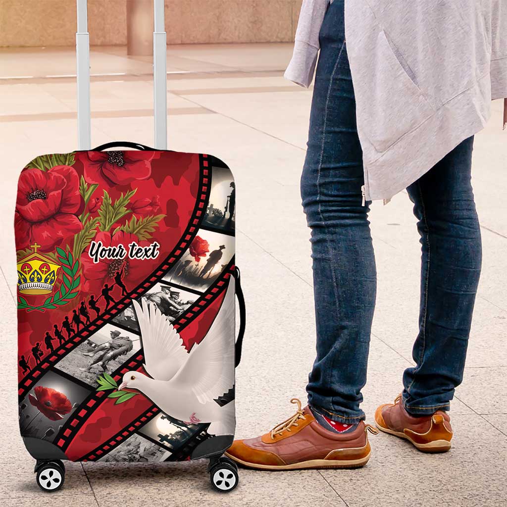 Personalised Tonga ANZAC 1915-2026 Filmstrip Luggage Cover Lest We Forget 25 April
