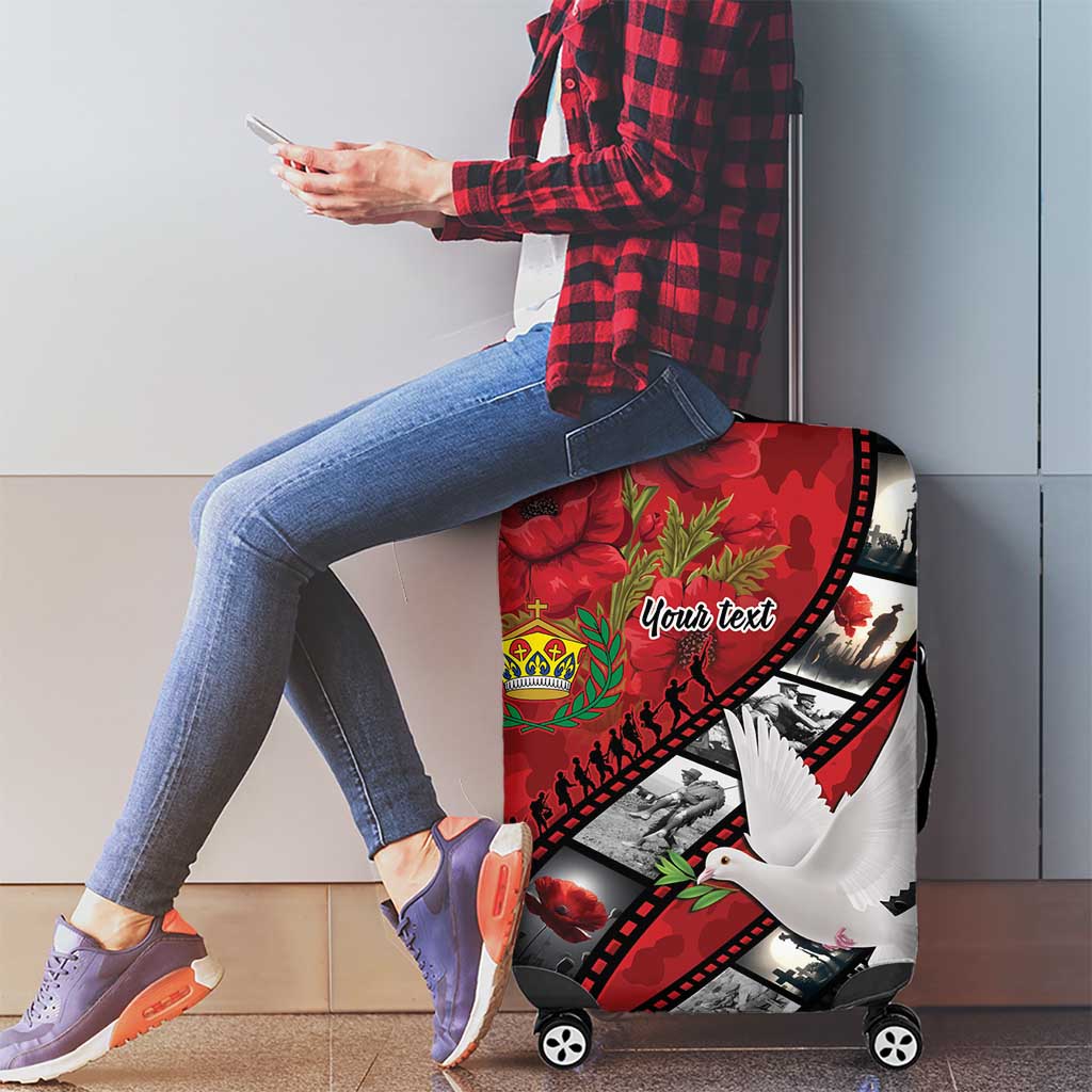 Personalised Tonga ANZAC 1915-2026 Filmstrip Luggage Cover Lest We Forget 25 April