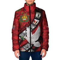 Personalised Tonga ANZAC 1915-2026 Filmstrip Padded Jacket Lest We Forget 25 April