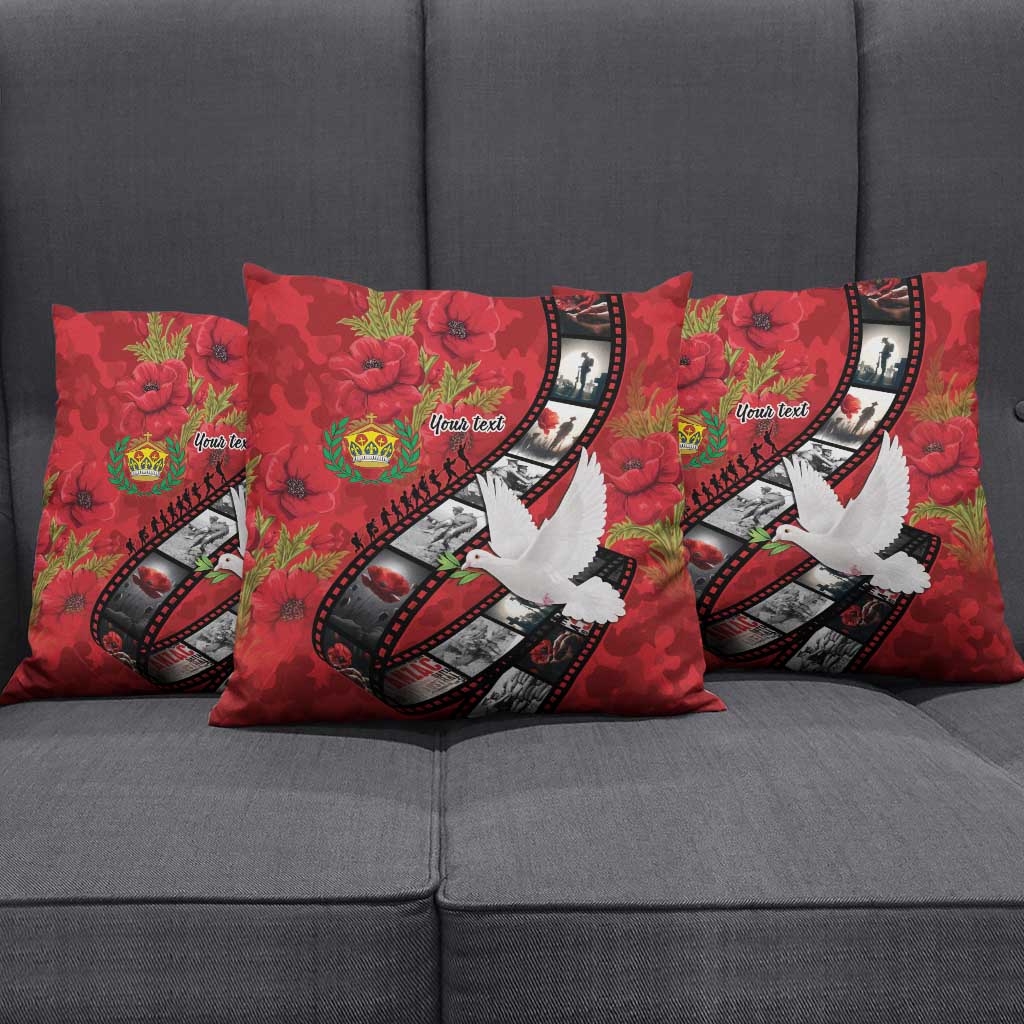 Personalised Tonga ANZAC 1915-2026 Filmstrip Pillow Cover Lest We Forget 25 April