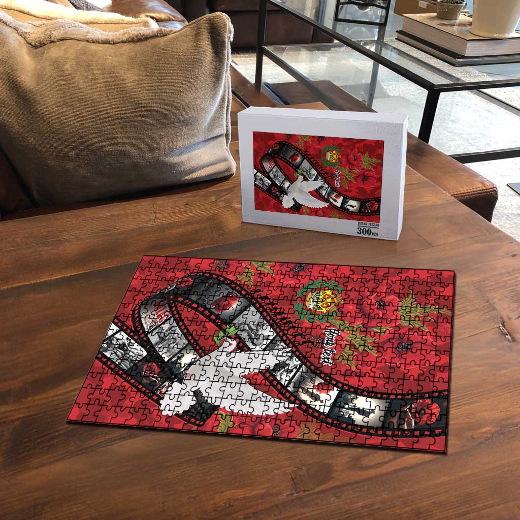 Personalised Tonga ANZAC 1915-2026 Filmstrip Puzzle Lest We Forget 25 April