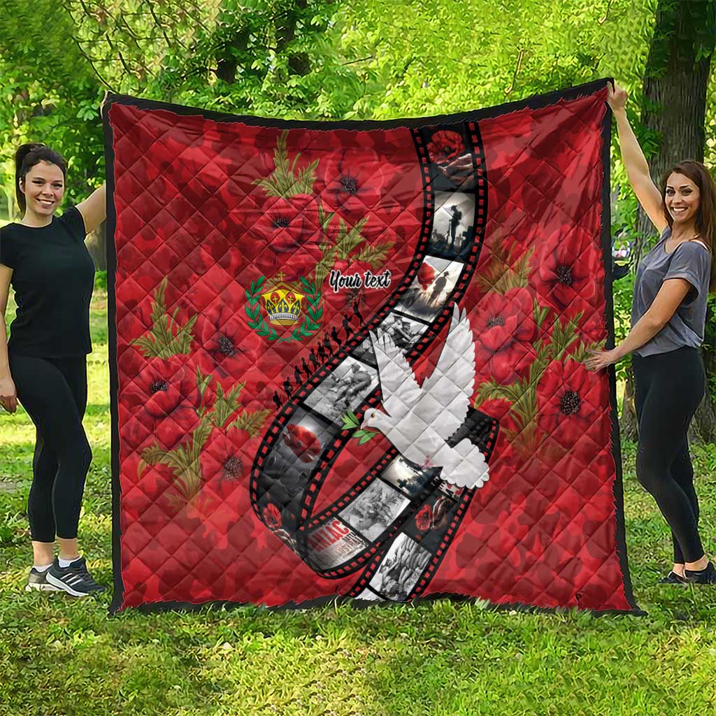 Personalised Tonga ANZAC 1915-2026 Filmstrip Quilt Lest We Forget 25 April