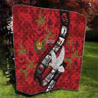 Personalised Tonga ANZAC 1915-2026 Filmstrip Quilt Lest We Forget 25 April