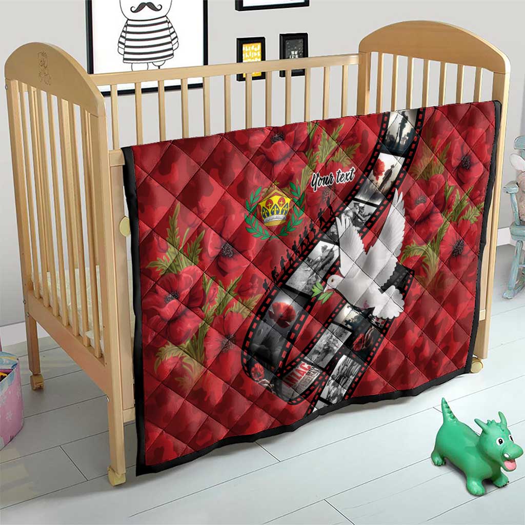 Personalised Tonga ANZAC 1915-2026 Filmstrip Quilt Lest We Forget 25 April