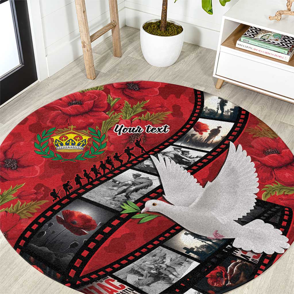 Personalised Tonga ANZAC 1915-2026 Filmstrip Round Carpet Lest We Forget 25 April