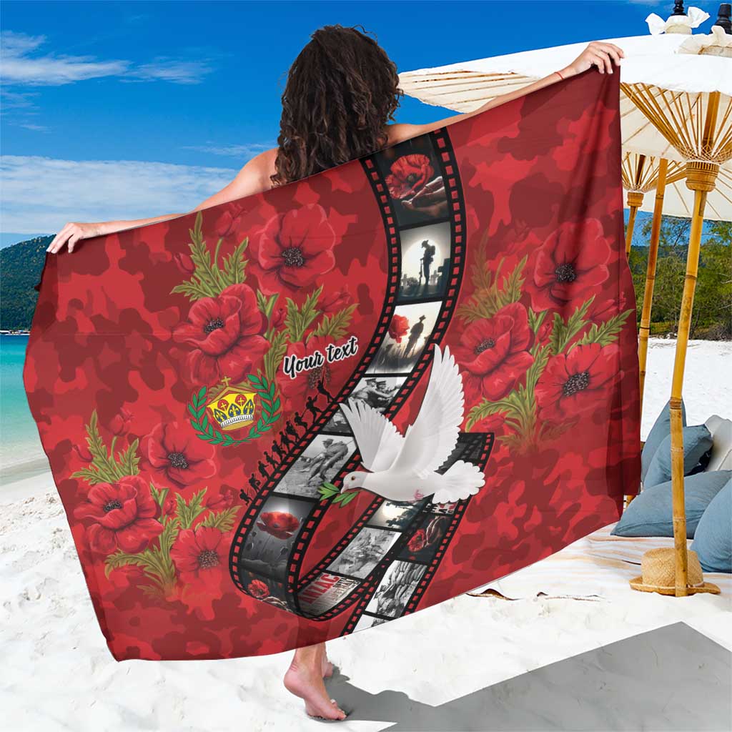 Personalised Tonga ANZAC 1915-2026 Filmstrip Sarong Lest We Forget 25 April