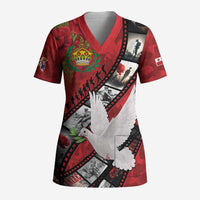 Personalised Tonga ANZAC 1915-2026 Filmstrip Scrub Top Lest We Forget 25 April