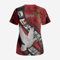 Personalised Tonga ANZAC 1915-2026 Filmstrip Scrub Top Lest We Forget 25 April