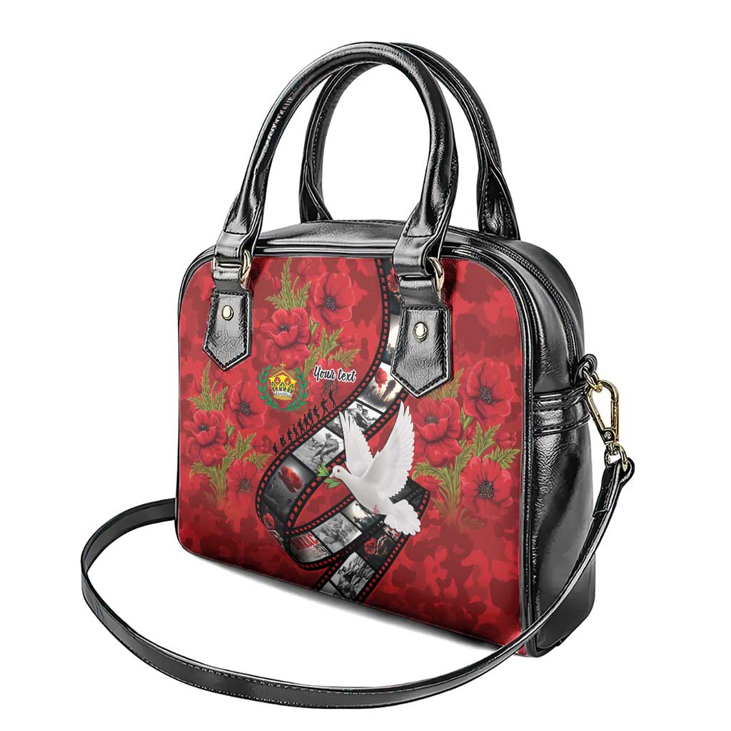 Personalised Tonga ANZAC 1915-2026 Filmstrip Shoulder Handbag Lest We Forget 25 April